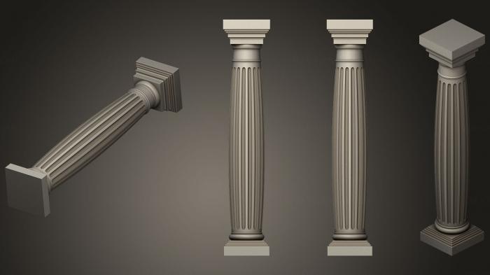 Columns (KL_0090) 3D model for CNC machine